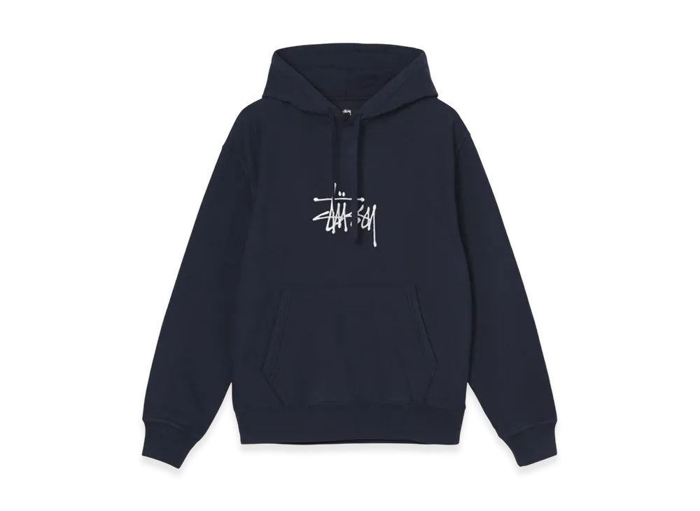 Stussy Basic Embroidered Hoodie "Navy"