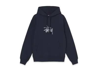 Stussy Basic Embroidered Hoodie "Navy"