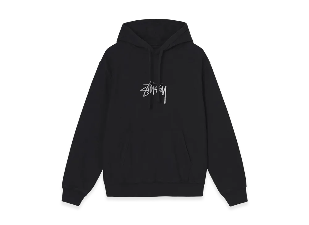 Stussy Stock Logo Embroidered Hood - 21FW "Black"