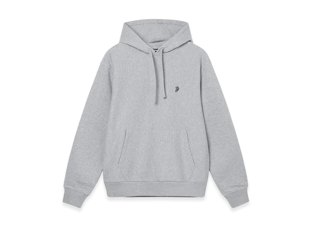 Stussy Swirl Embroidered Hoodie "Grey Heather"