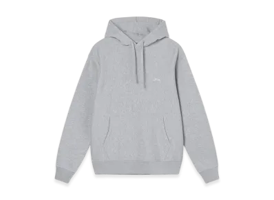Stussy Overdyed Smooth Stock Logo Hood "Grey Heather"