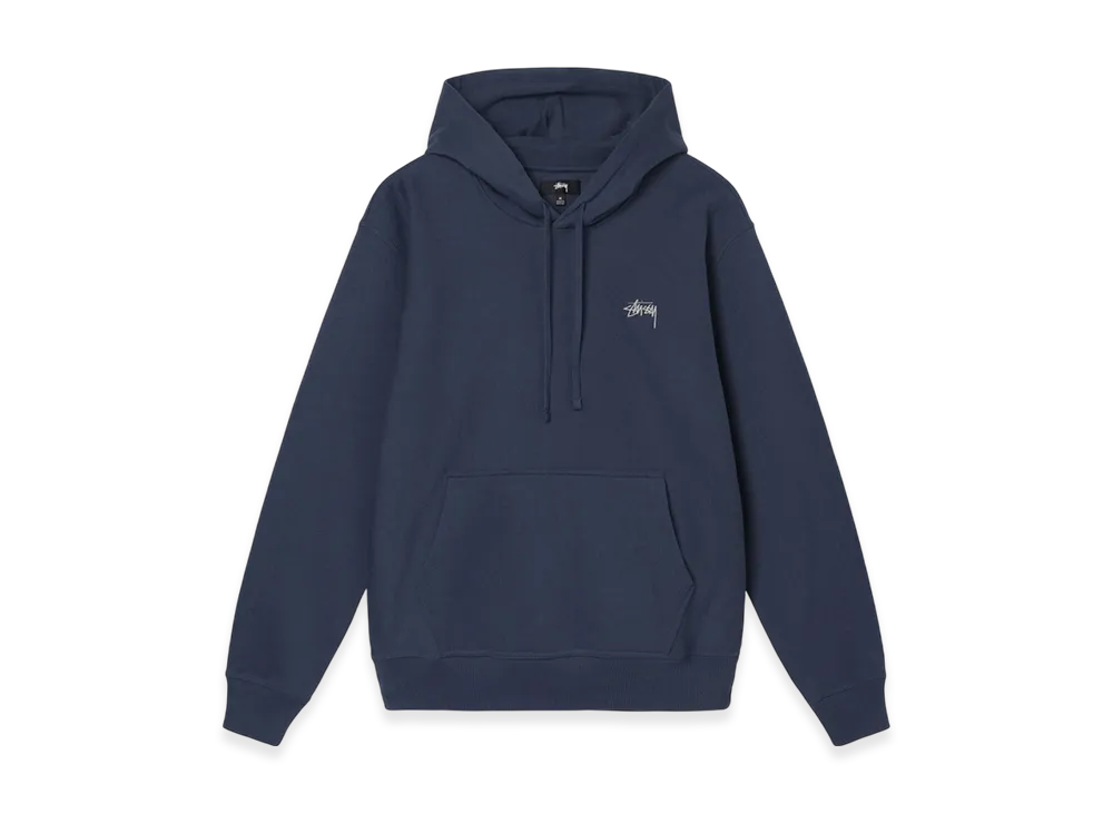 Stussy Overdyed Stock Logo Hoodie "Navy"