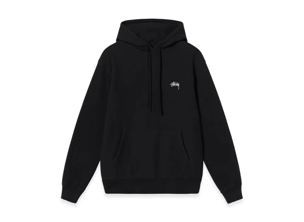 Stussy Overdyed Stock Logo Hoodie "Black"