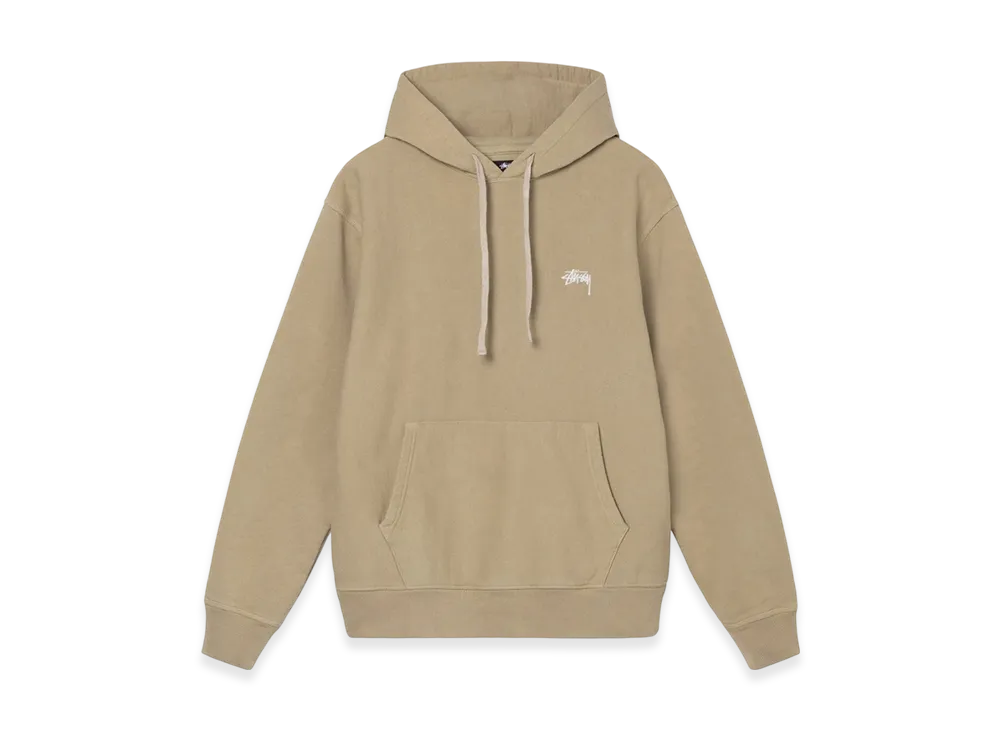 Stussy Overdyed Stock Logo Hoodie "Khaki"