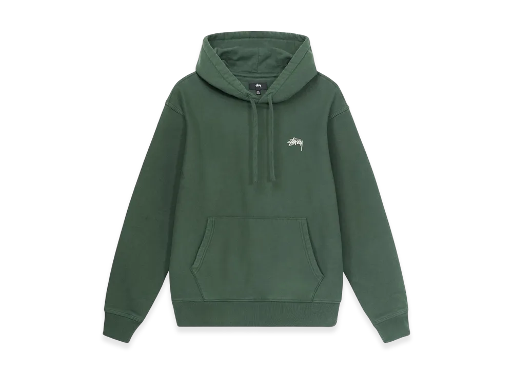 Stussy Overdyed Stock Logo Hoodie "Forest"