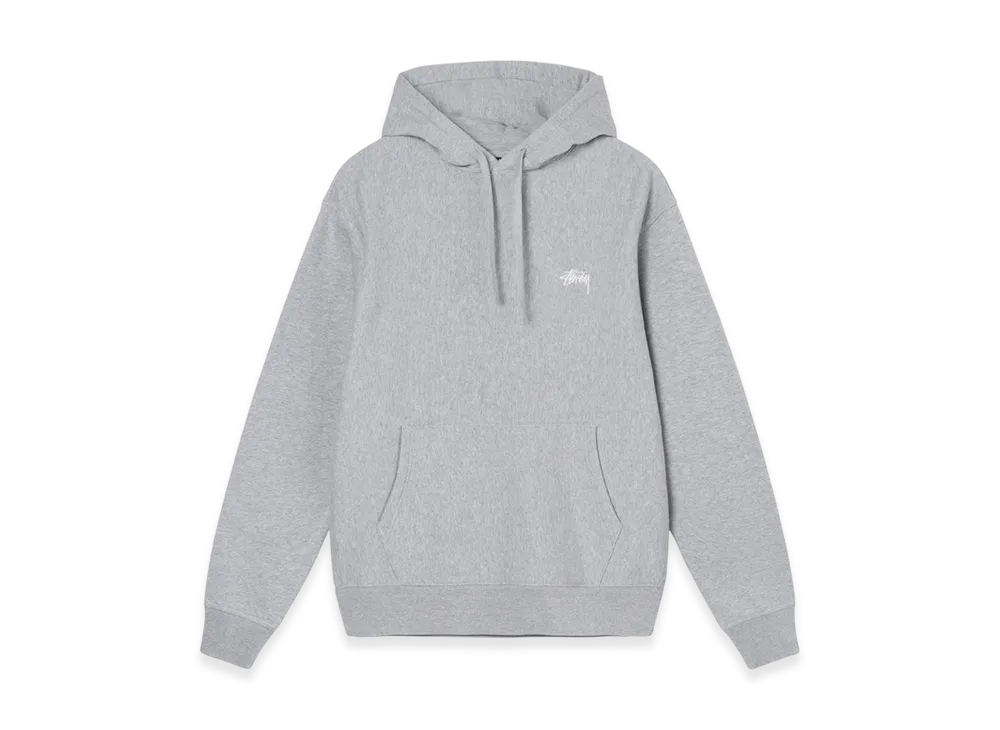 Stussy Overdyed Stock Logo Hoodie "Grey Heather"