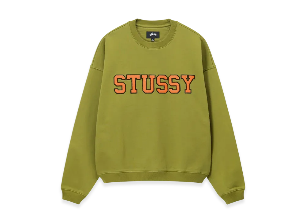 Stussy Relaxed Oversized Crew "Green"