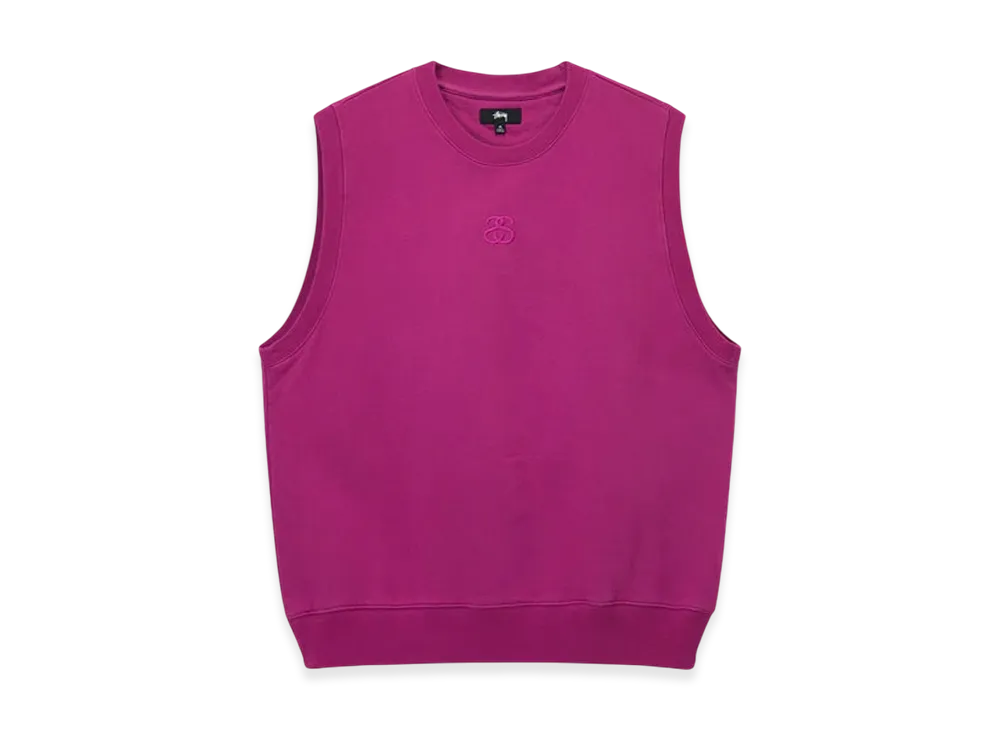 Stussy SS Link Fleece Vest "Magenta"