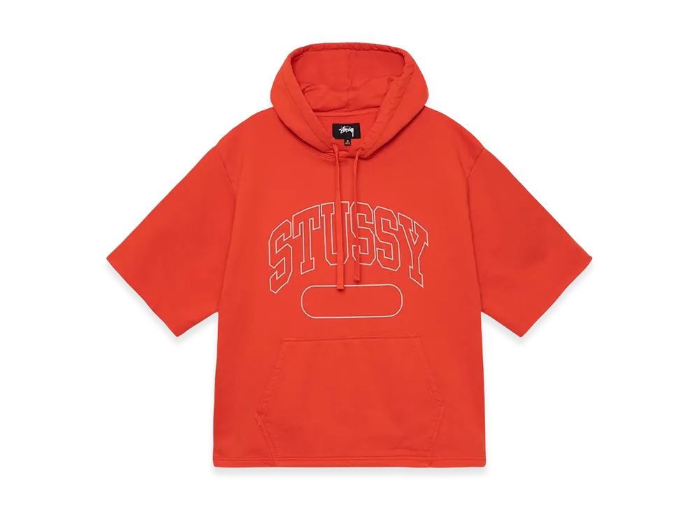 Stussy SS Boxy Cropped Hoodie "Orange"