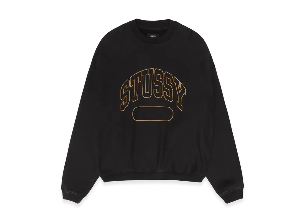 Stussy Varsity Oversized Crew "Black"