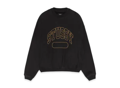 Stussy Varsity Oversized Crew "Black"