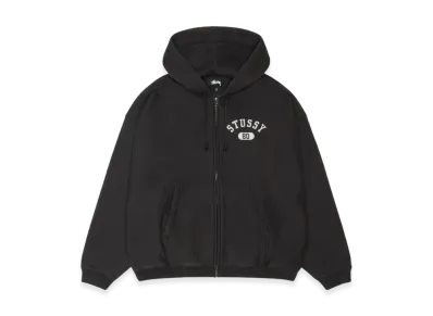 Stussy Varsity Zip Hoodie "Washed Black"