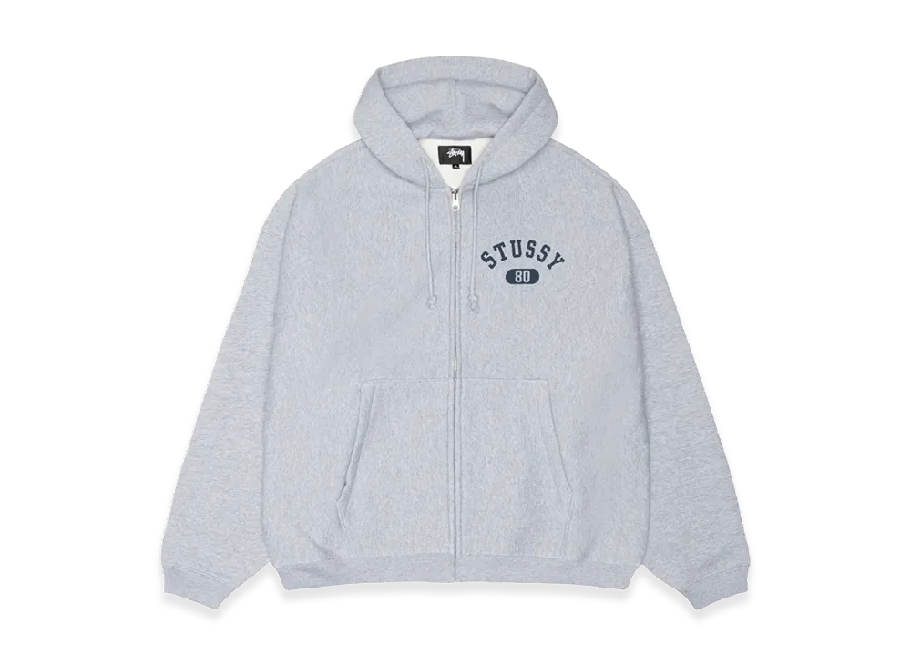 Stussy Varsity Zip Hoodie "Grey Heather"