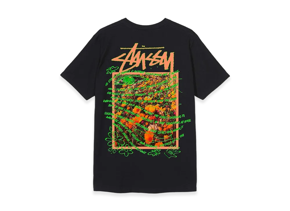 Stussy Super Bloom Tee "Black"
