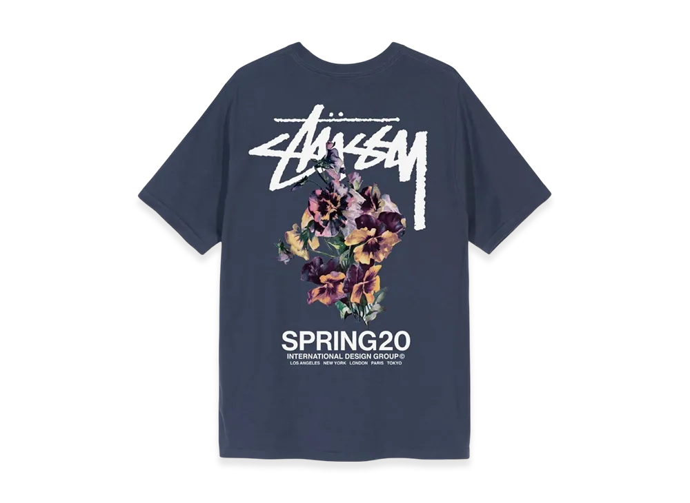 Stussy Bouquet Tee "Navy"