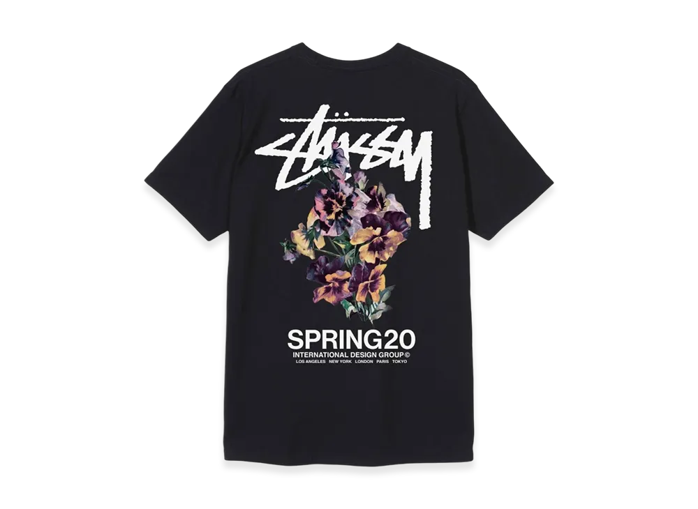 Stussy Bouquet Tee "Black"