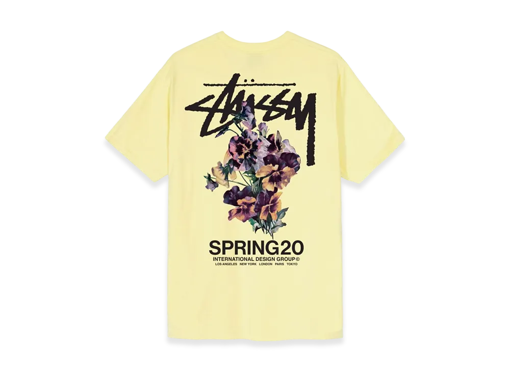 Stussy Bouquet Tee "Yellow"