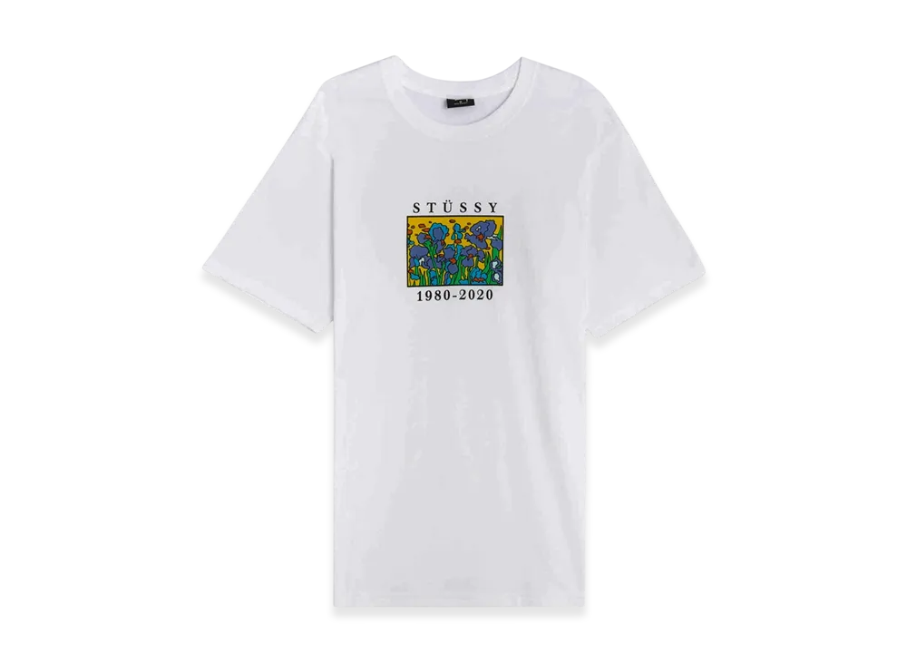 Stussy Irises Tee "White"
