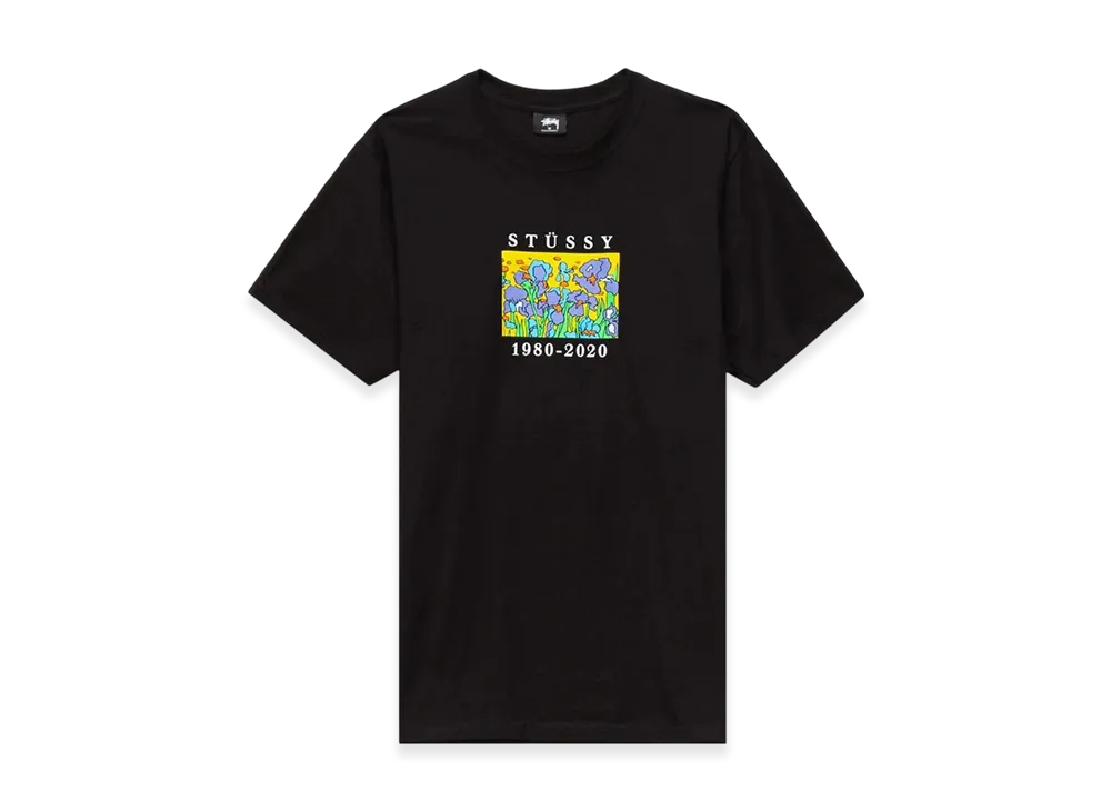 Stussy Irises Tee "Black"