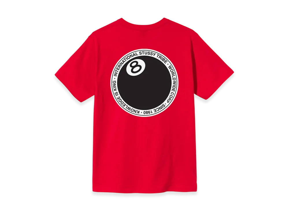 Stussy 8 Ball Dot Tee "Red"