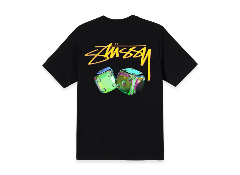 Stussy Iridescent Dice Tee "Black"