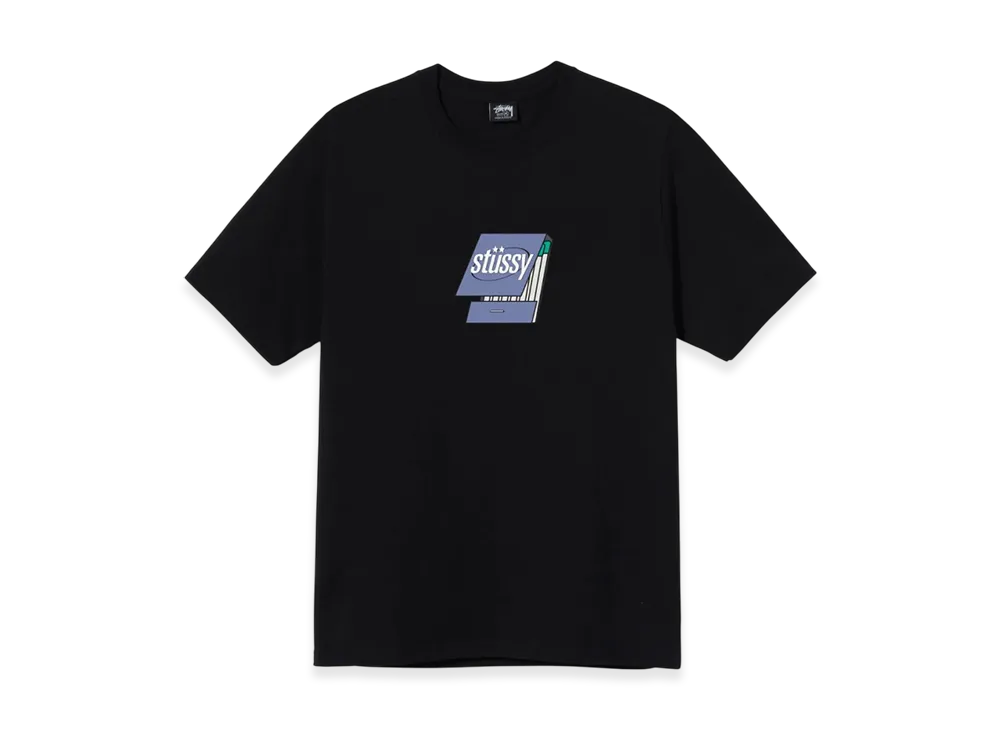 Stussy Matchbook Tee "Black"