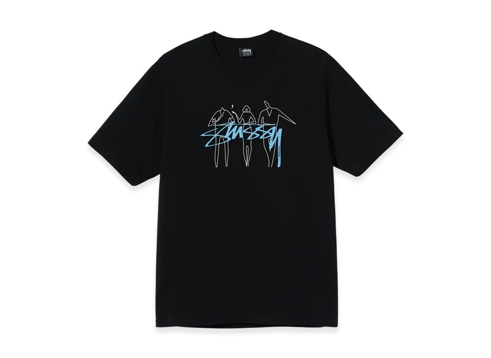 Stussy 3 People Tee "Black"