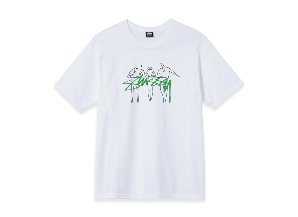 Stussy 3 People Tee "White"