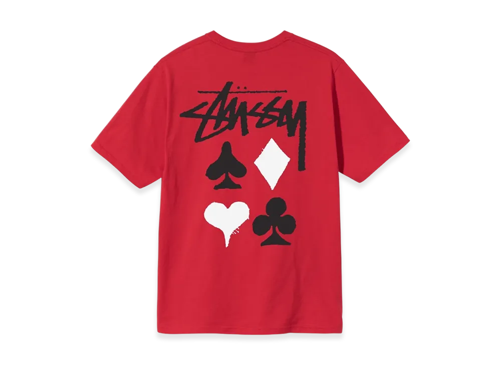 Stussy Full Deck 2 Tee "Red"