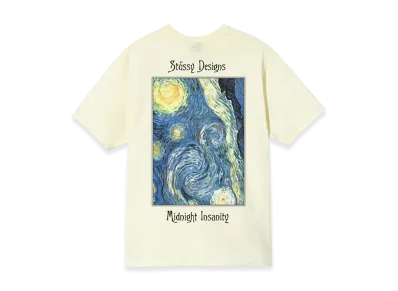 Stussy Midnight Insanity Tee "Pale Yellow"