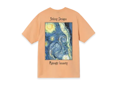 Stussy Midnight Insanity Tee "Peach"