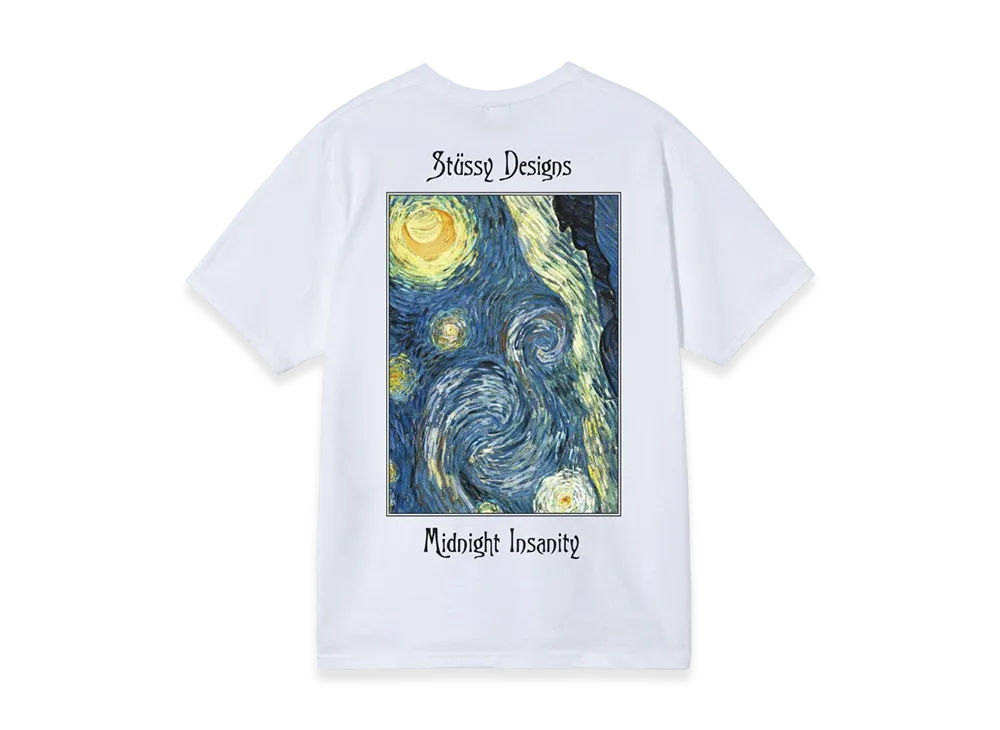 Stussy Midnight Insanity Tee "White"