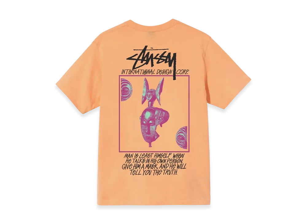 Stussy Masked Tee "Peach"