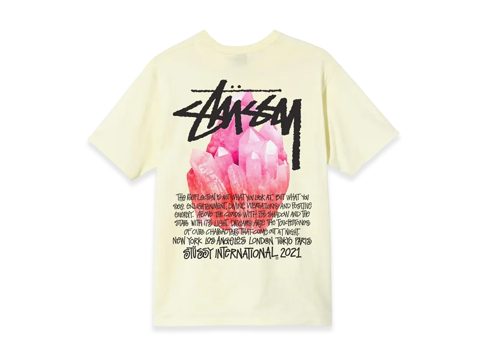 Stussy Reflection Tee "Pale Yellow"