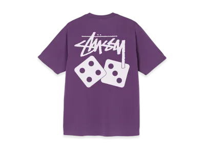 Stussy Dice Pigment Dyed Tee "Purple"