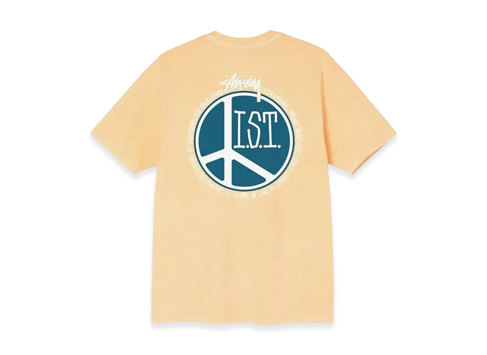 Stussy Peace Dot Pigment Dyed Tee "Peach"