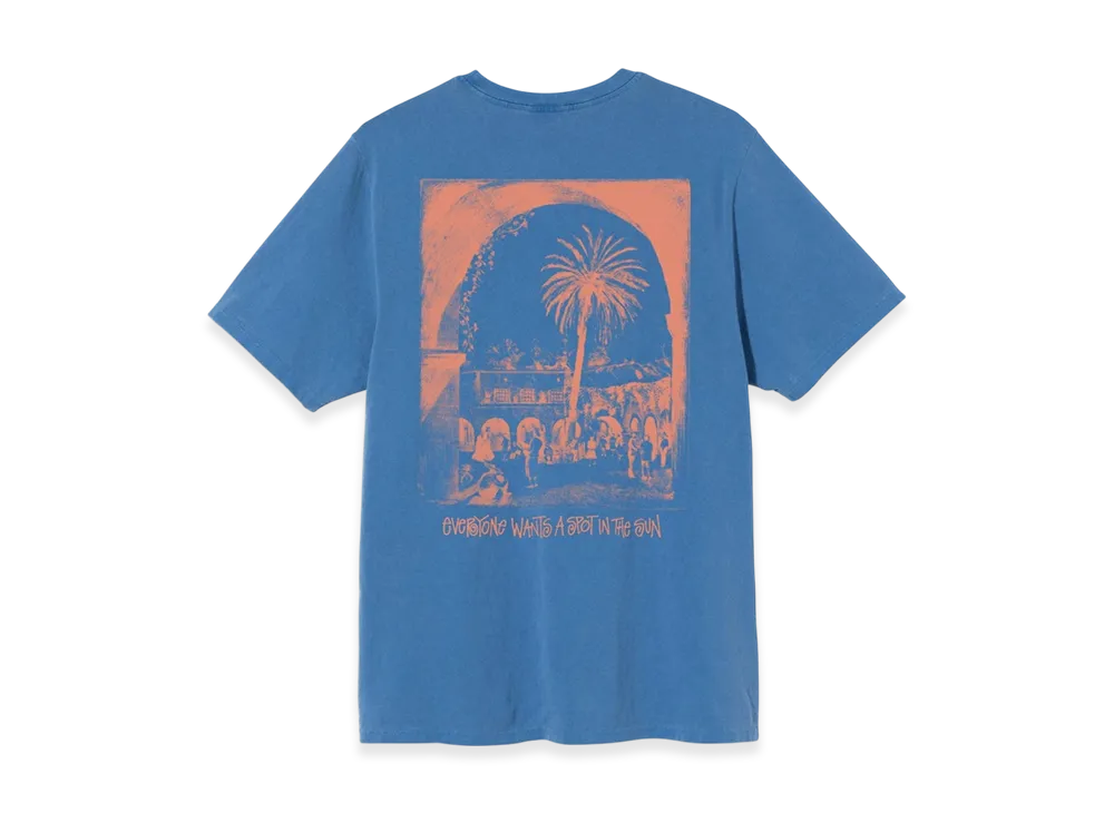 Stussy Spot in The Sun Pig Dyed Tee "Blue"