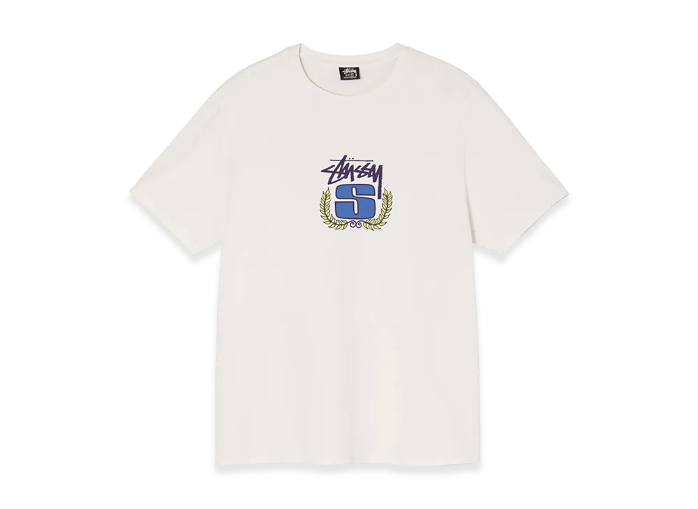 Stussy S Wreath Pigment Dyed Tee "Natural"