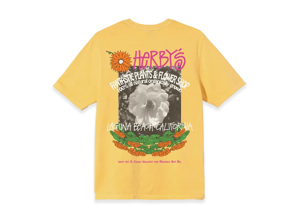 Stussy Herby's Dyed Tee "Yellow"
