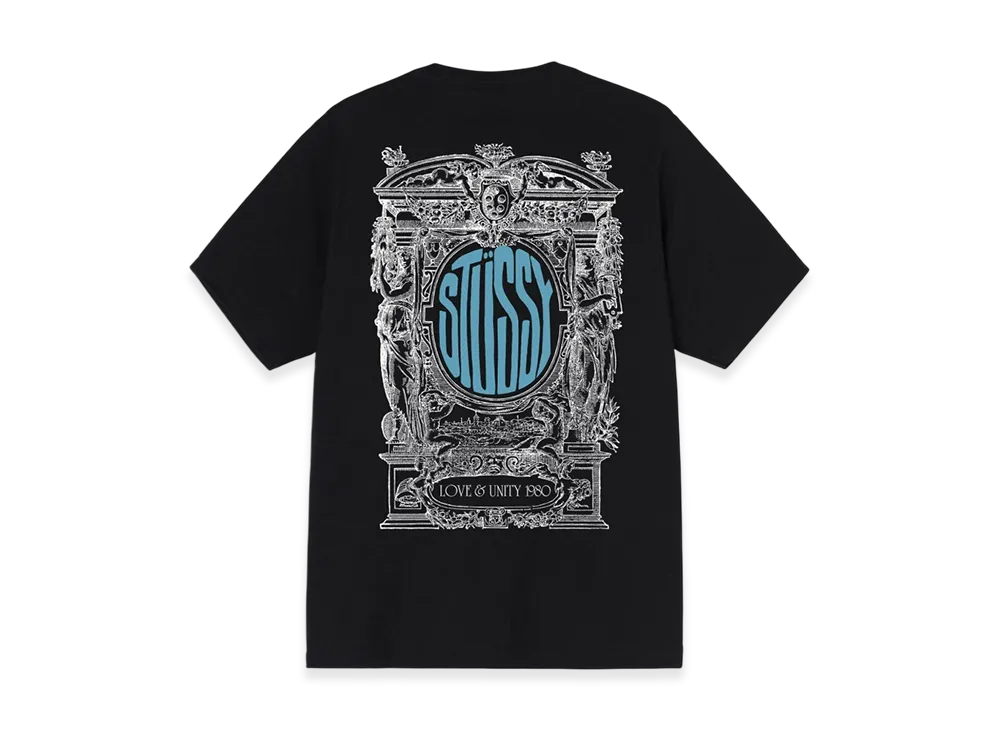 Stussy Love & Unity Tee "Black"