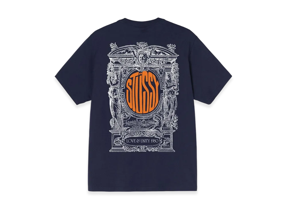 Stussy Love & Unity Tee "Navy"