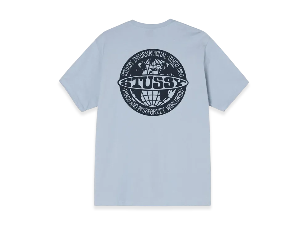Stussy Worldwide Dot Tee "Steel"