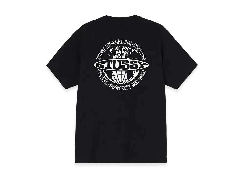 Stussy Worldwide Dot Tee "Black"