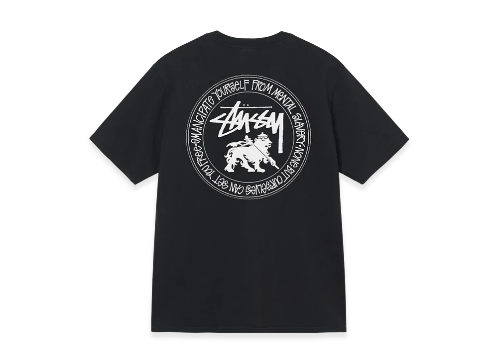 Stussy Lion Dot Pigment Dyed Tee "Black"