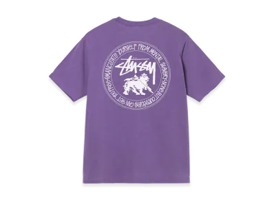 Stussy Lion Dot Pigment Dyed Tee "Purple"
