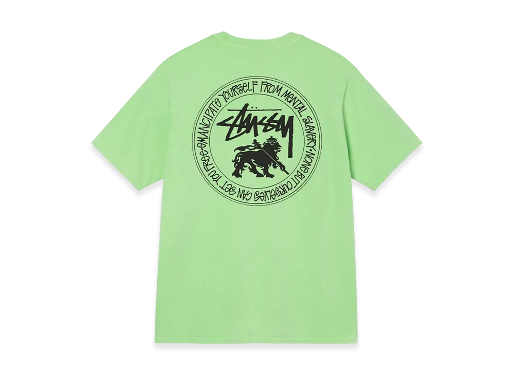 Stussy Lion Dot Pigment Dyed Tee "Green"