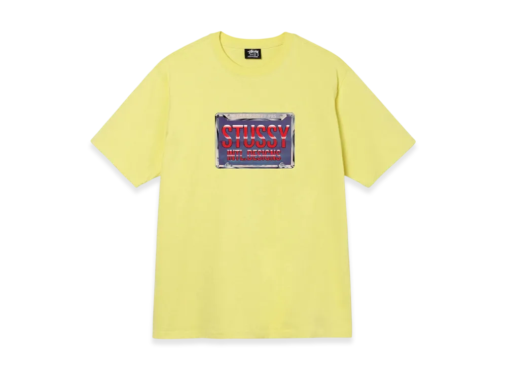 Stussy Plates Tee "Yellow"