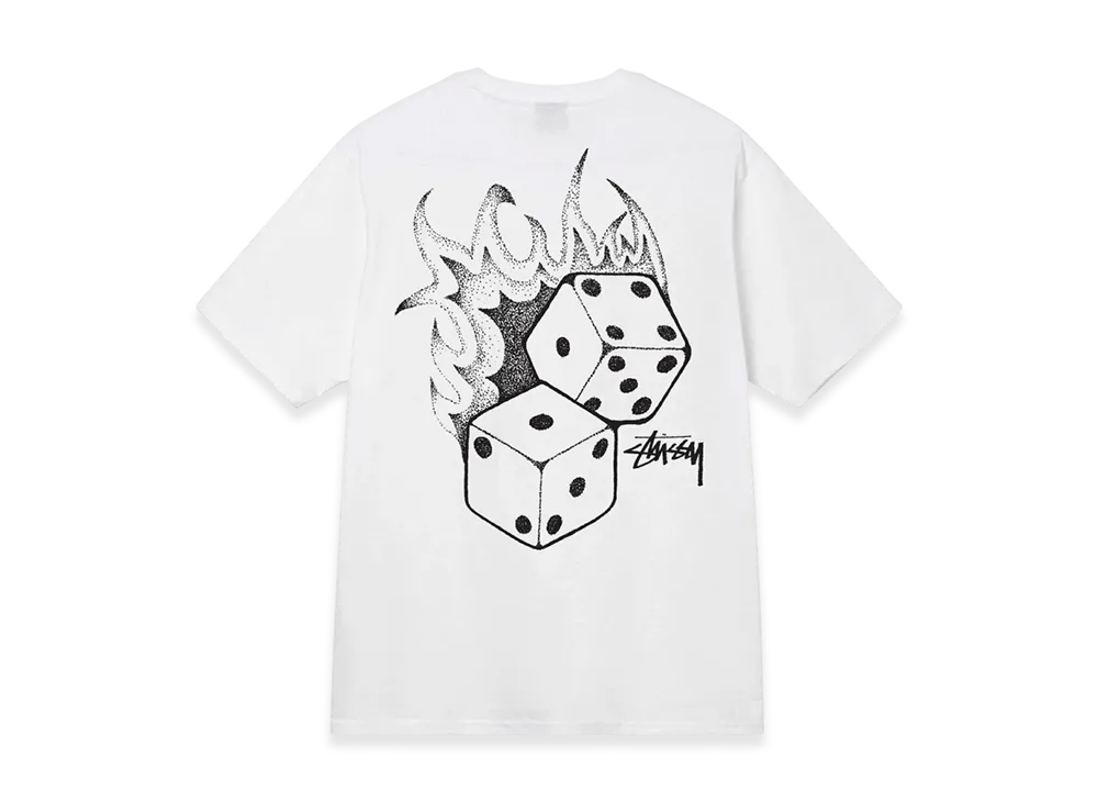 Stussy Fire Dice Tee "White"