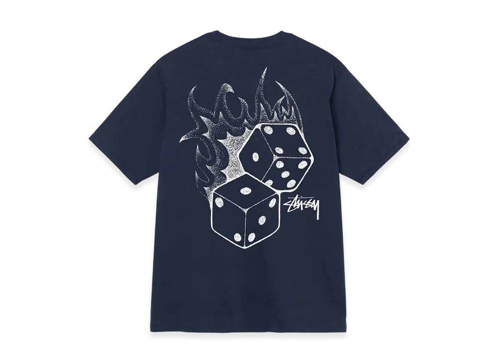 Stussy Fire Dice Tee "Navy"