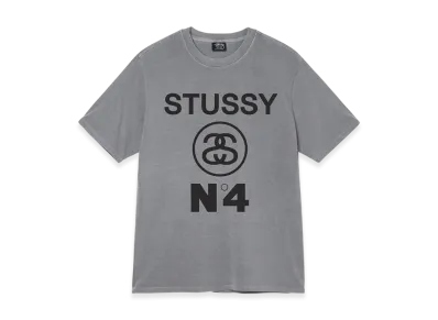 Stussy Pigment Dyed Stussy No.4 Tee "Grey"